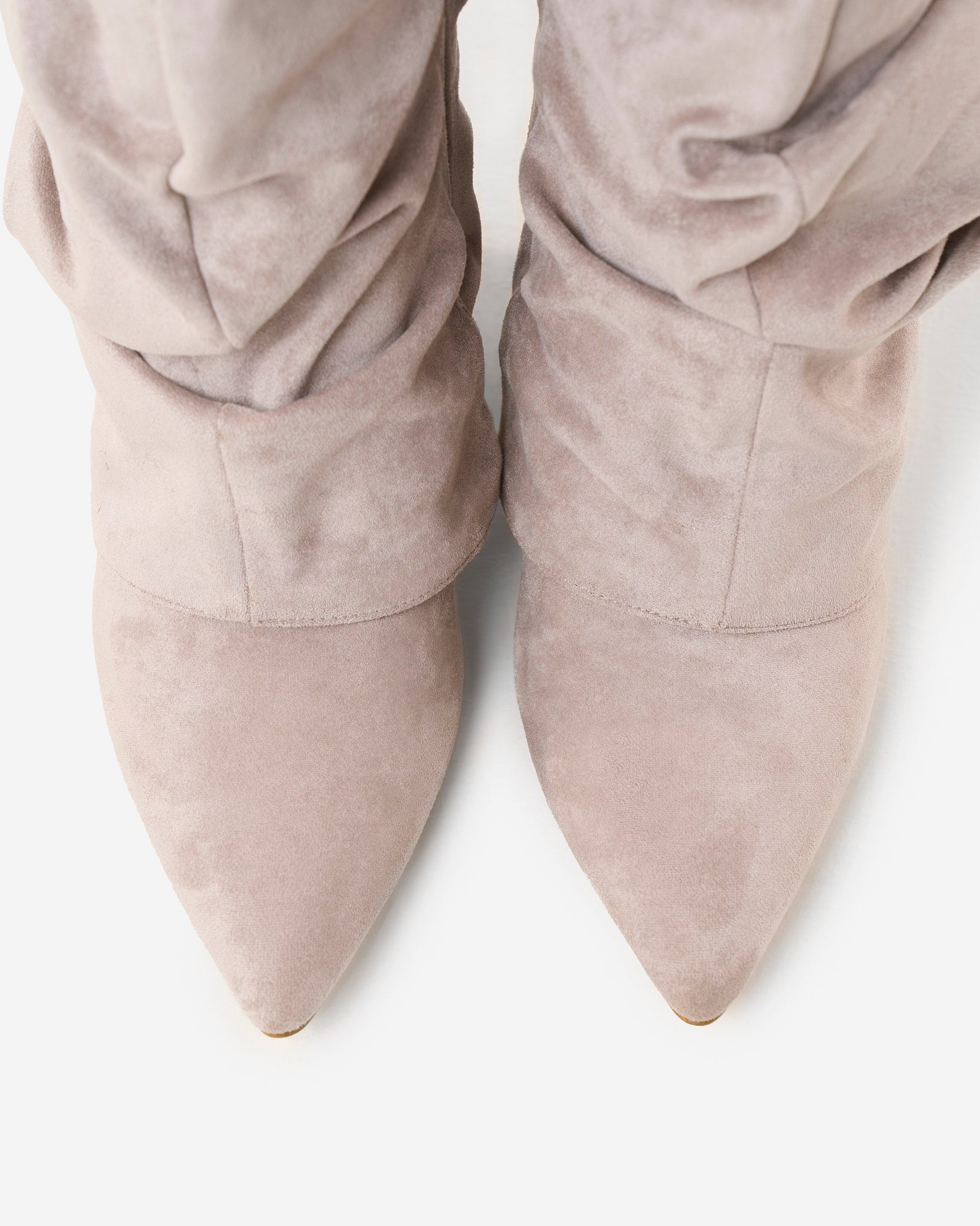 Lavista Slouchy Suede knee high boots - Taupe