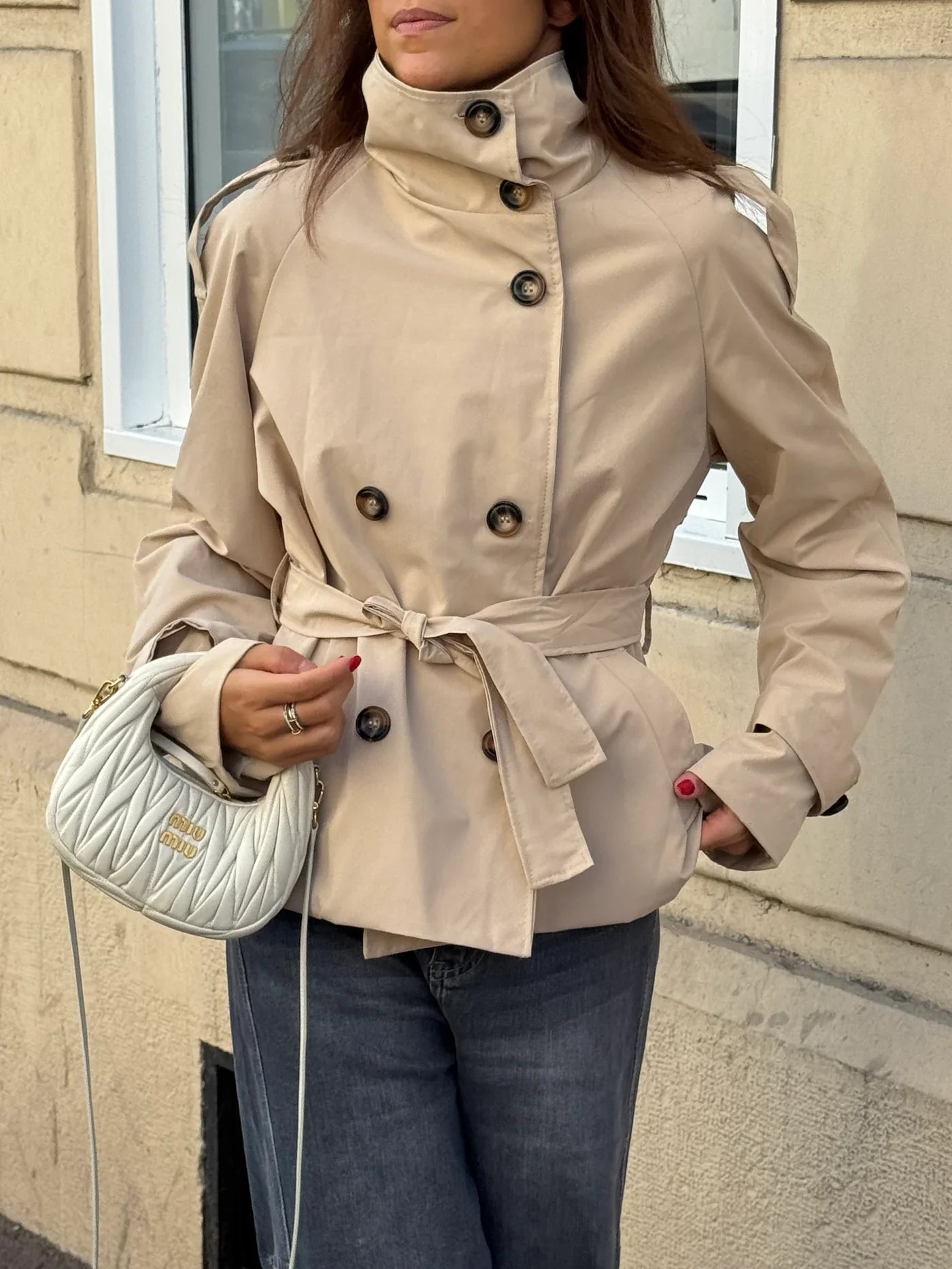 Alden Trench Coat - Beige