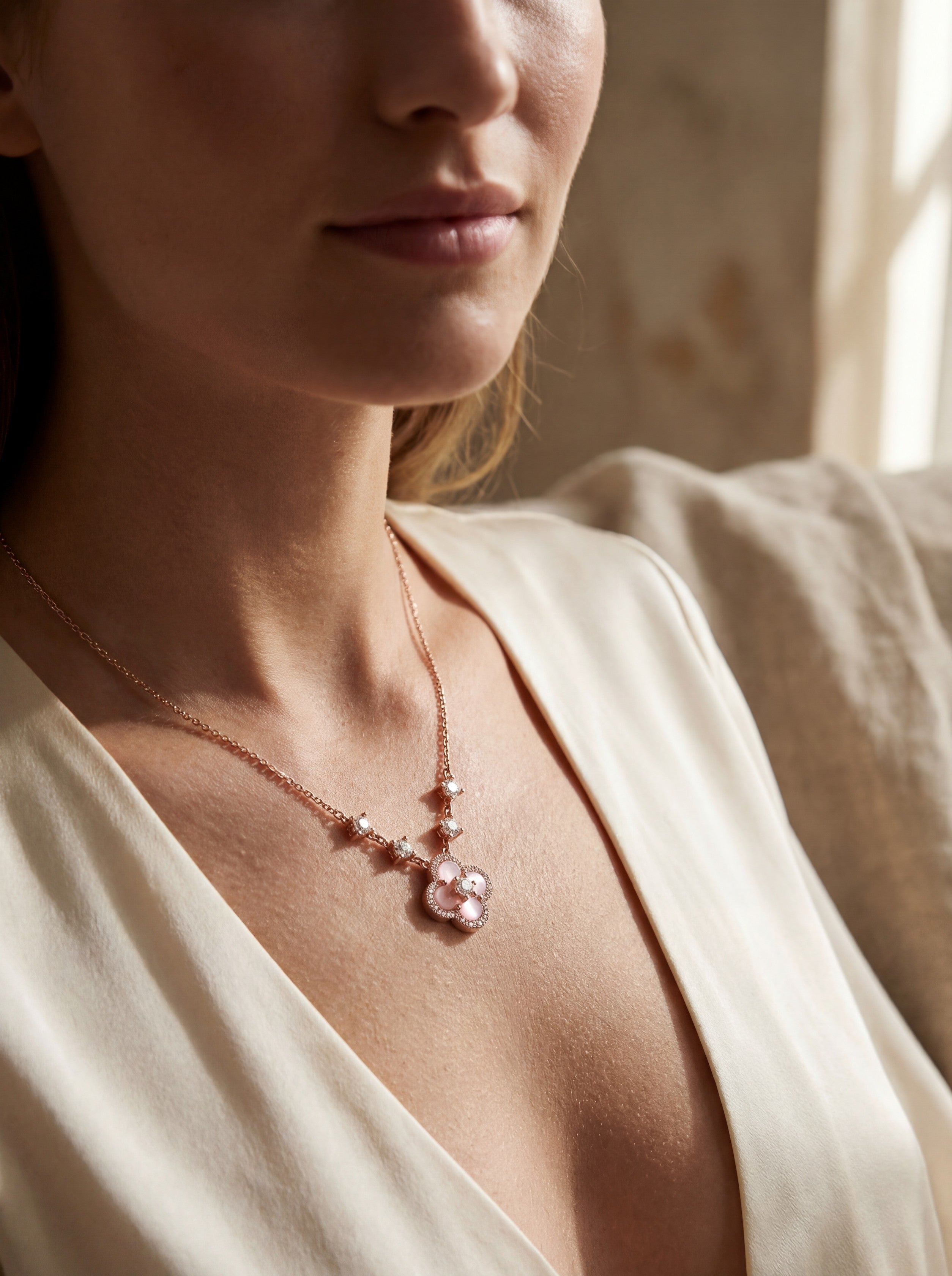 Adele Necklace - Rose Gold