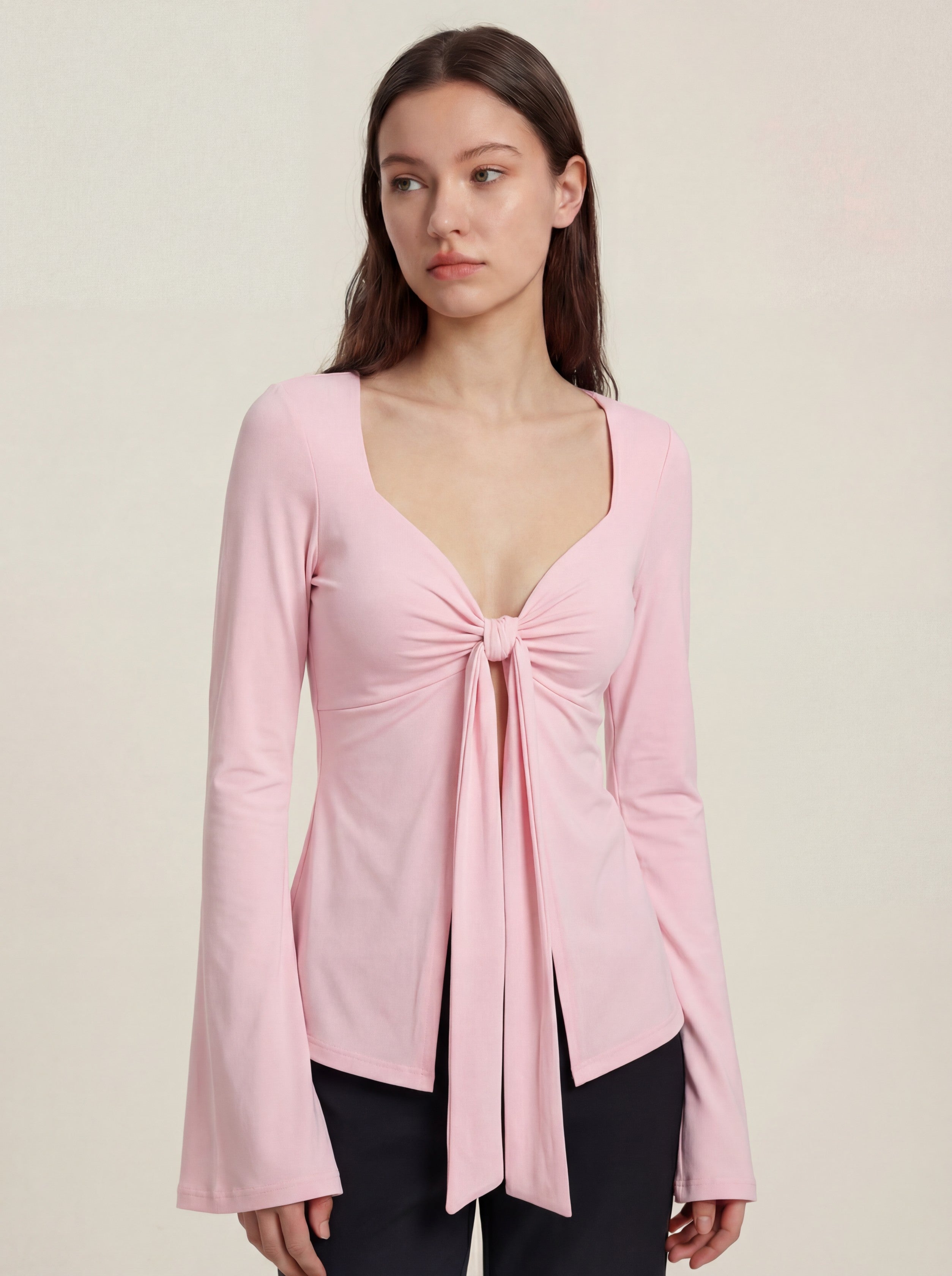 Blouse Top - Baby Pink
