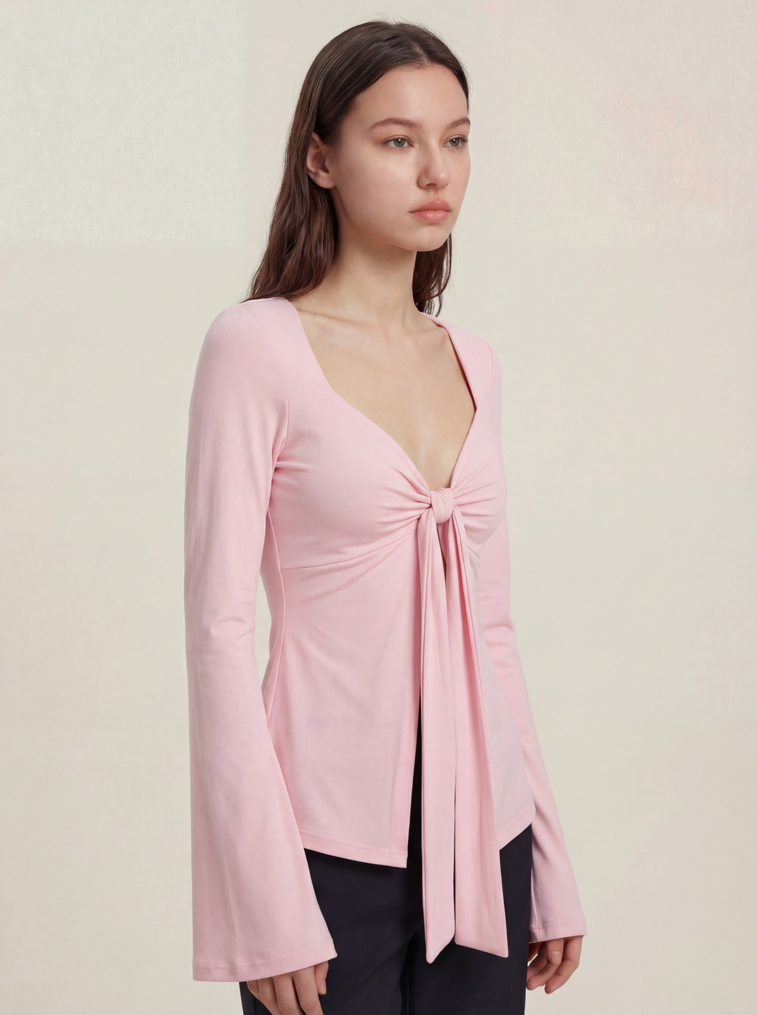 Blouse Top - Baby Pink