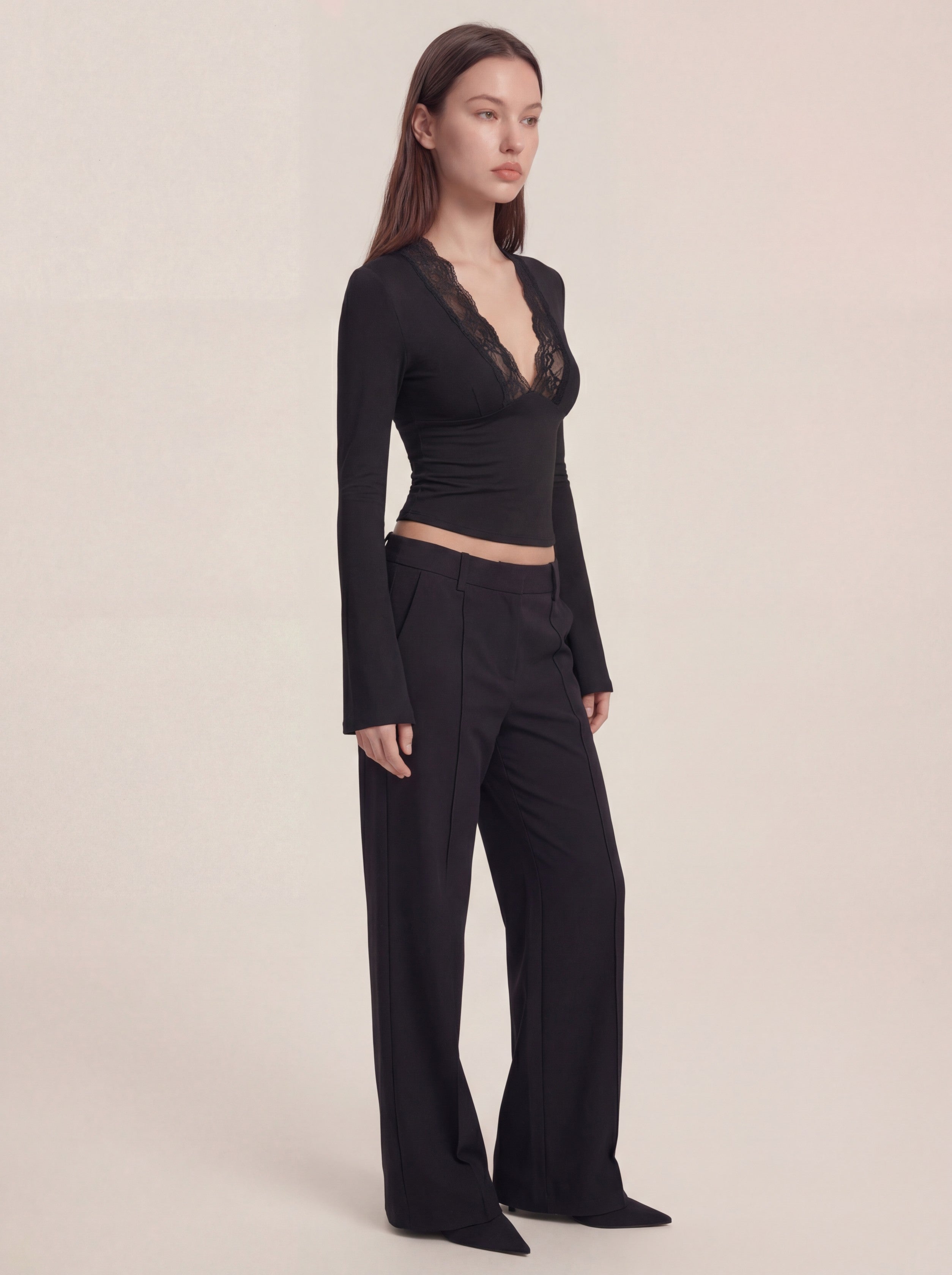 Maya Lace Top - Black