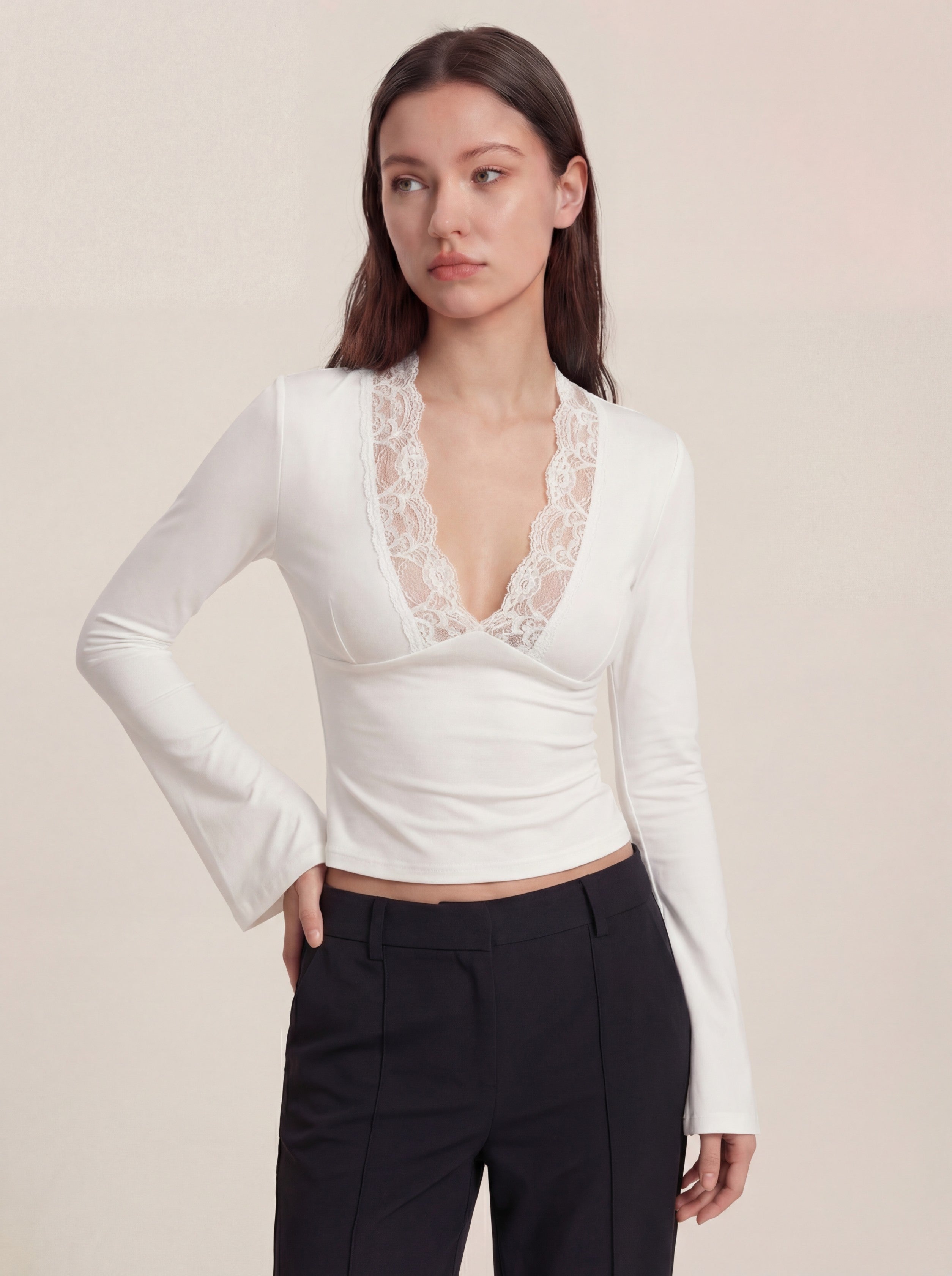 Maya Lace Top - White