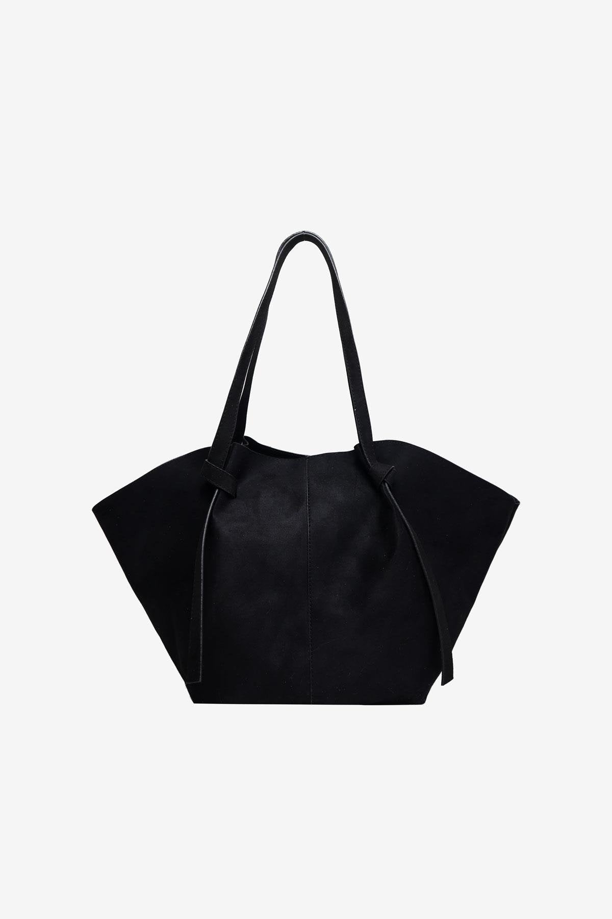 Ava Knot Suede Bag