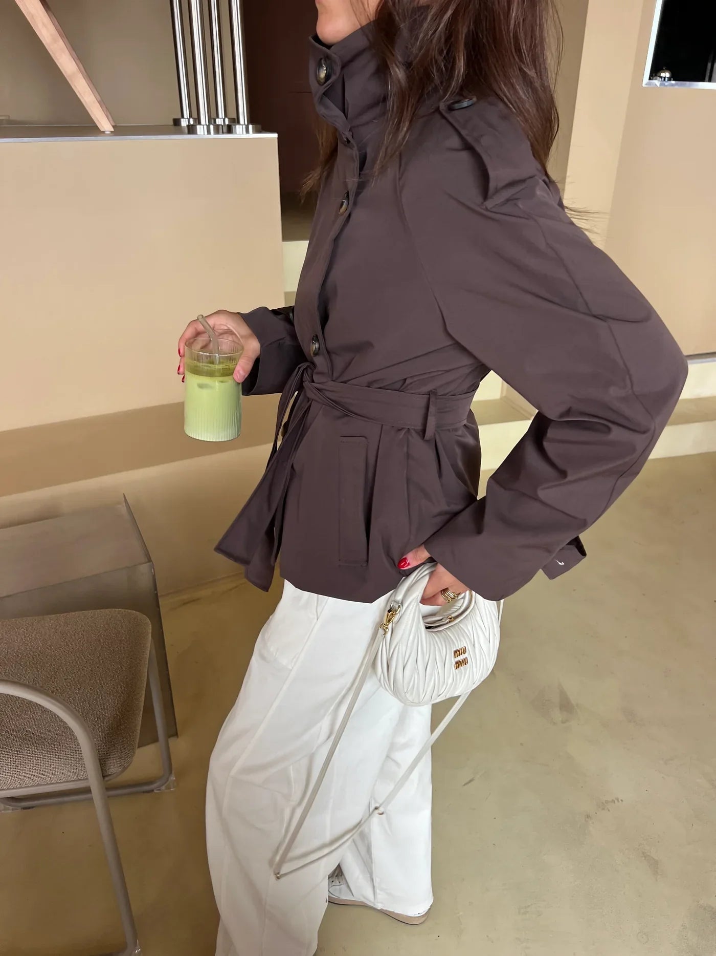 Alden Trench Coat - Brown