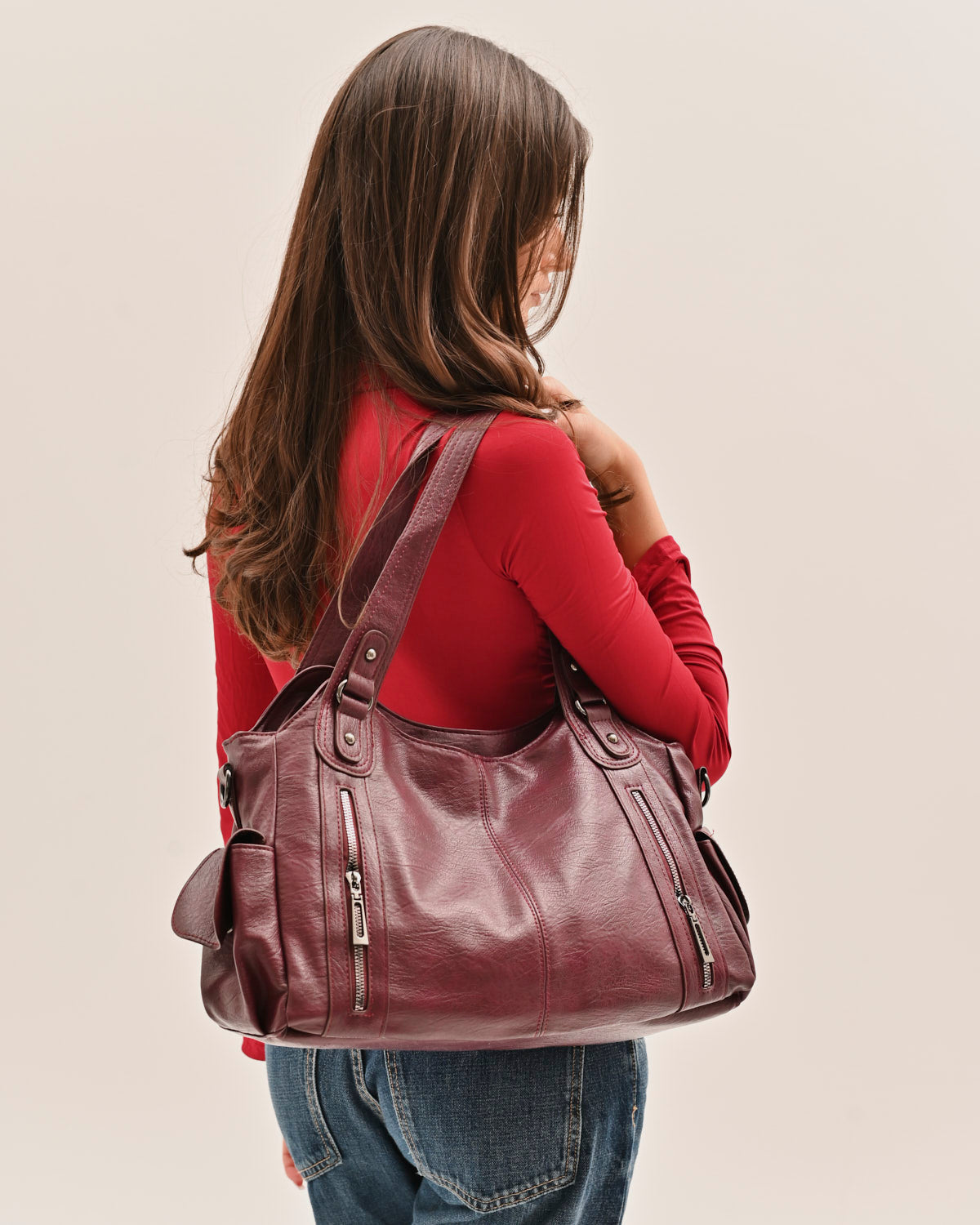 It girl city bag - Burgundy