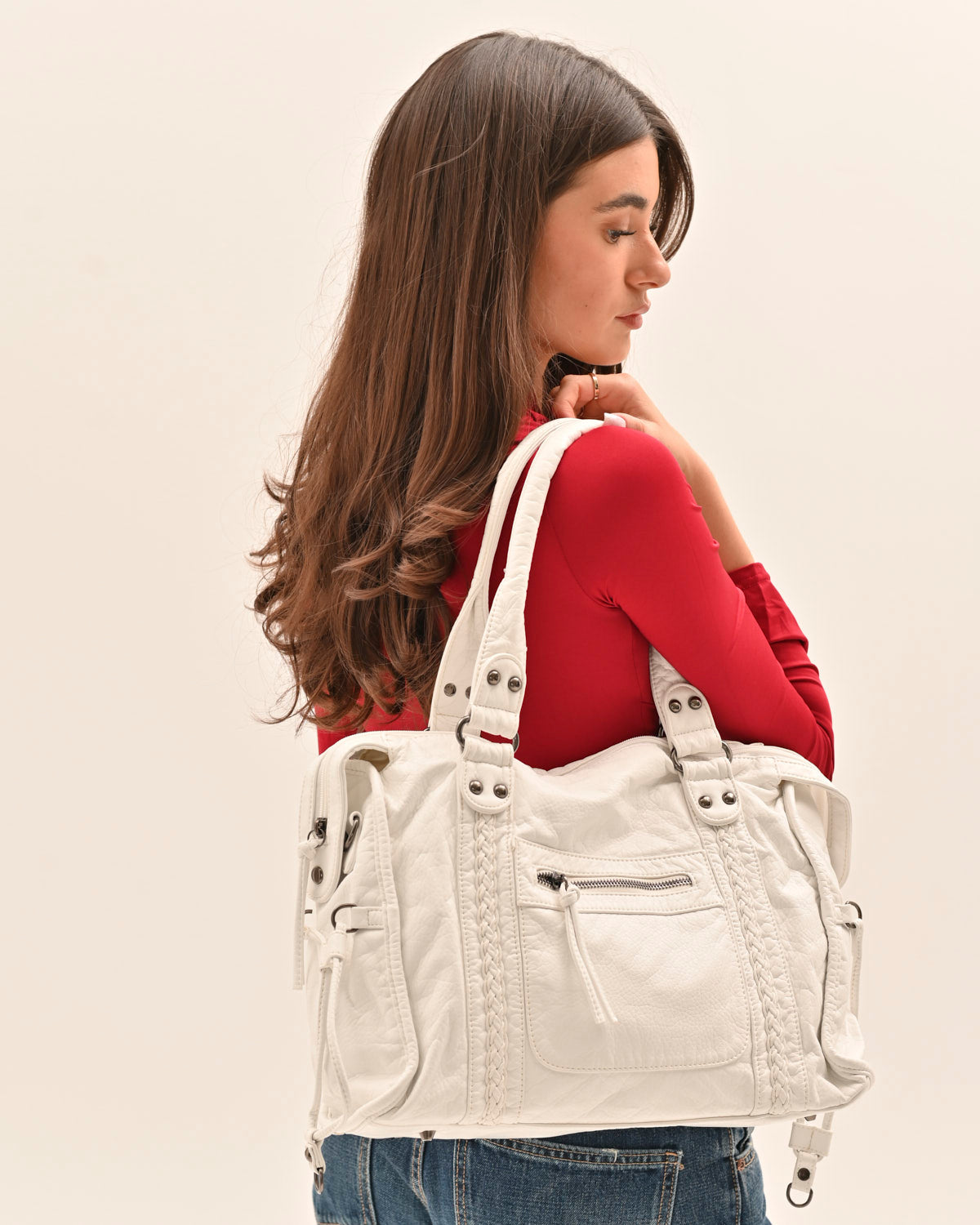 Vintage City Bag - White