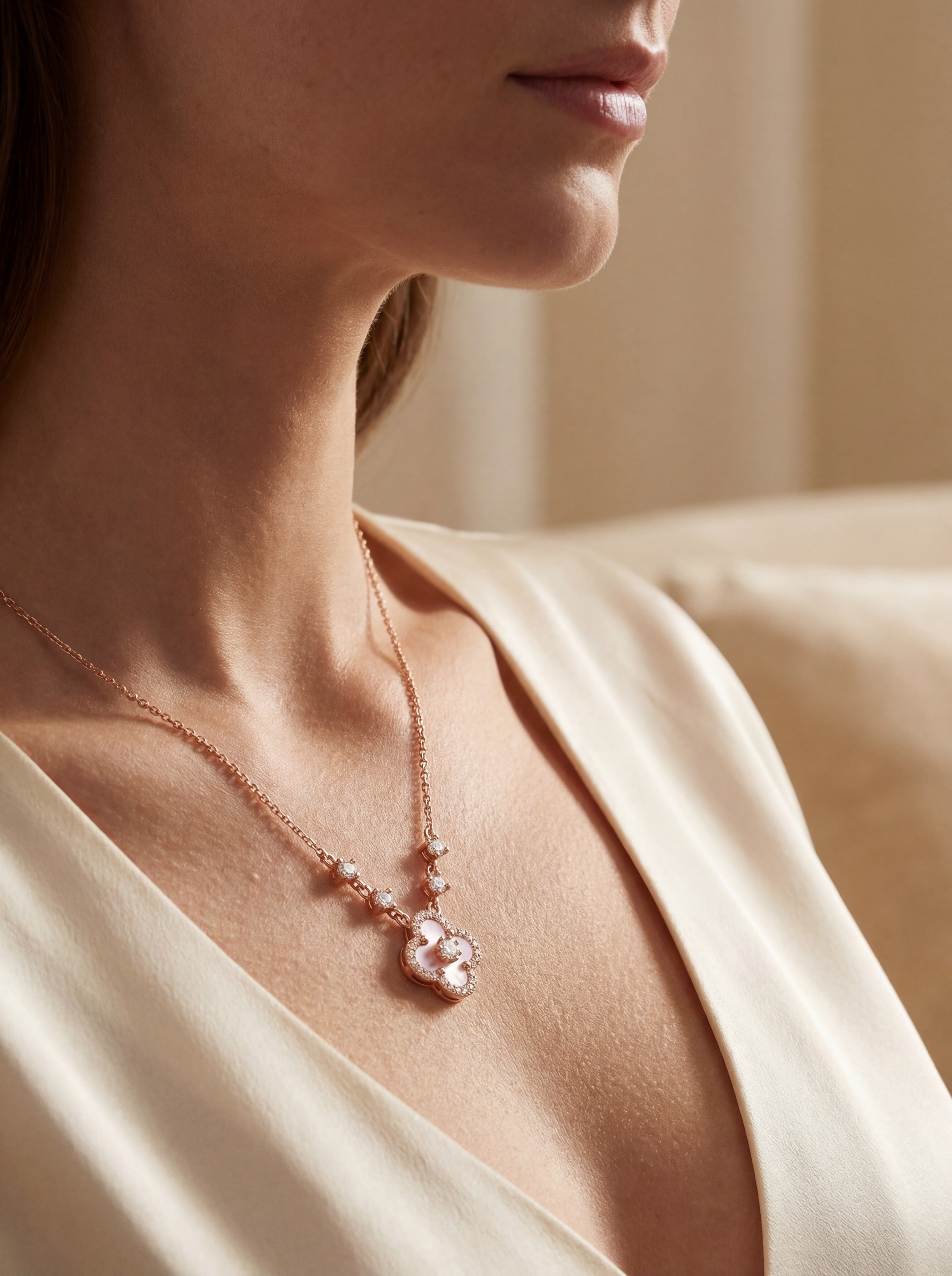 Adele Necklace - Rose Gold