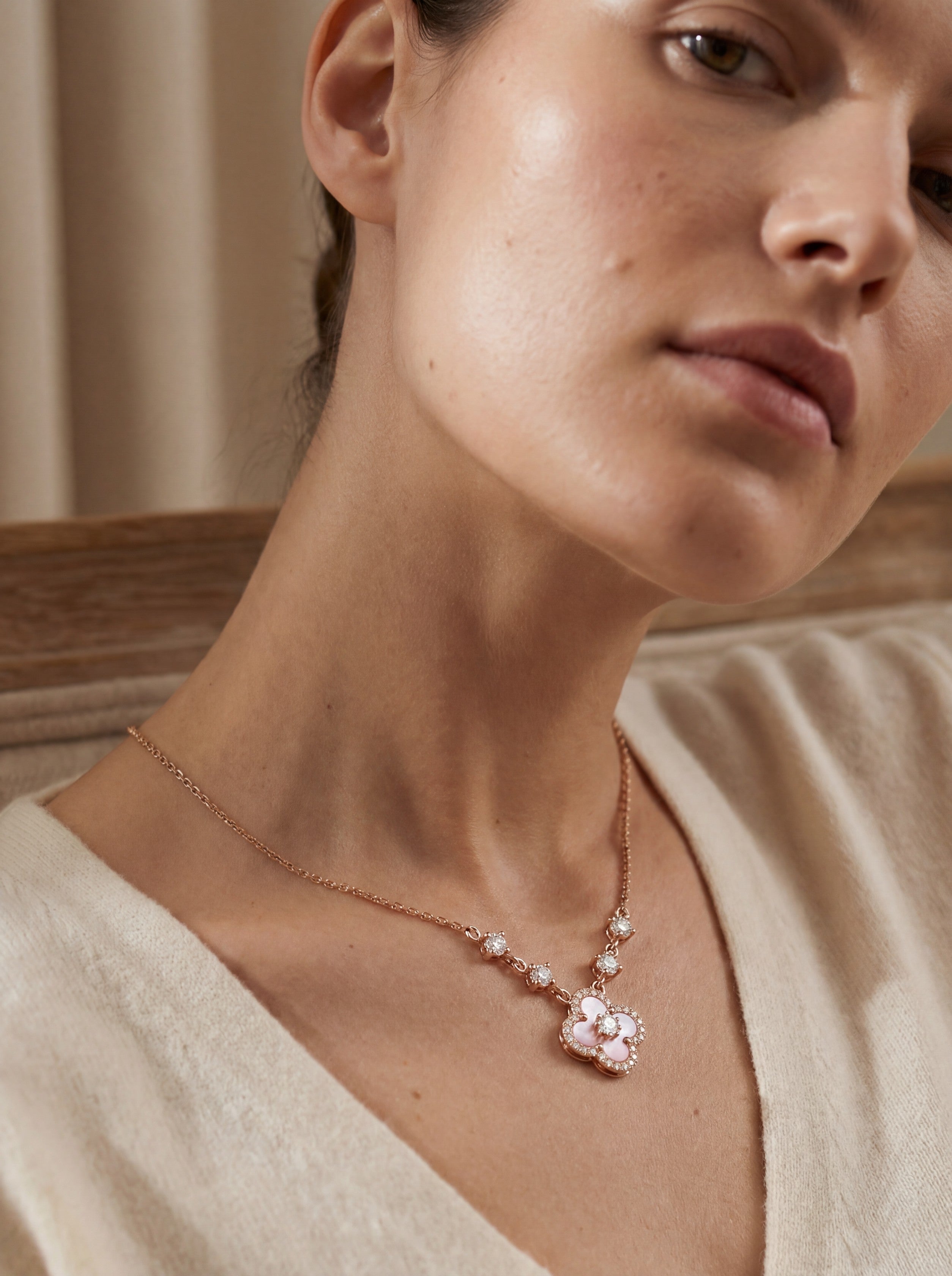 Adele Necklace - Rose Gold