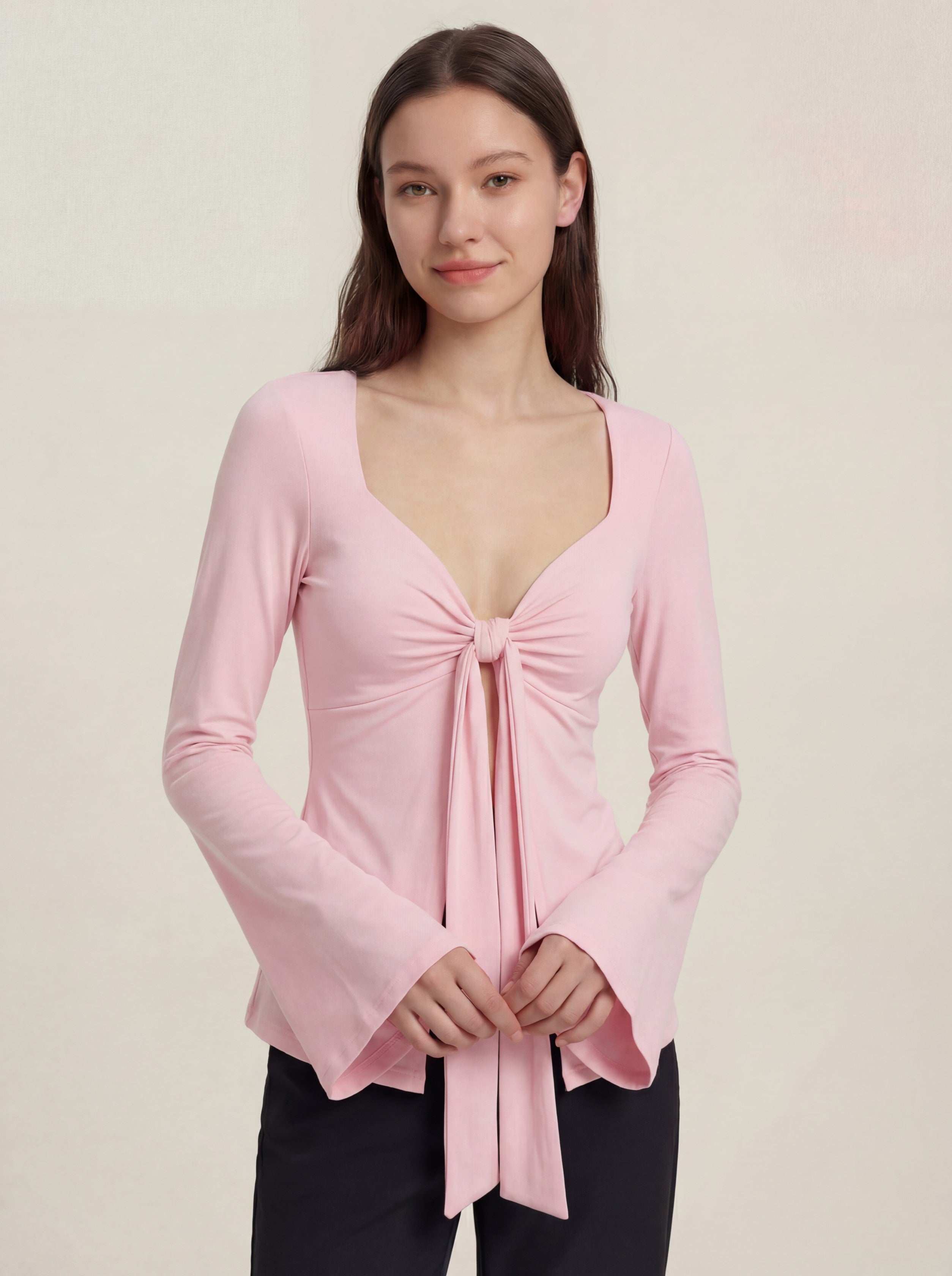 Blouse Top - Baby Pink