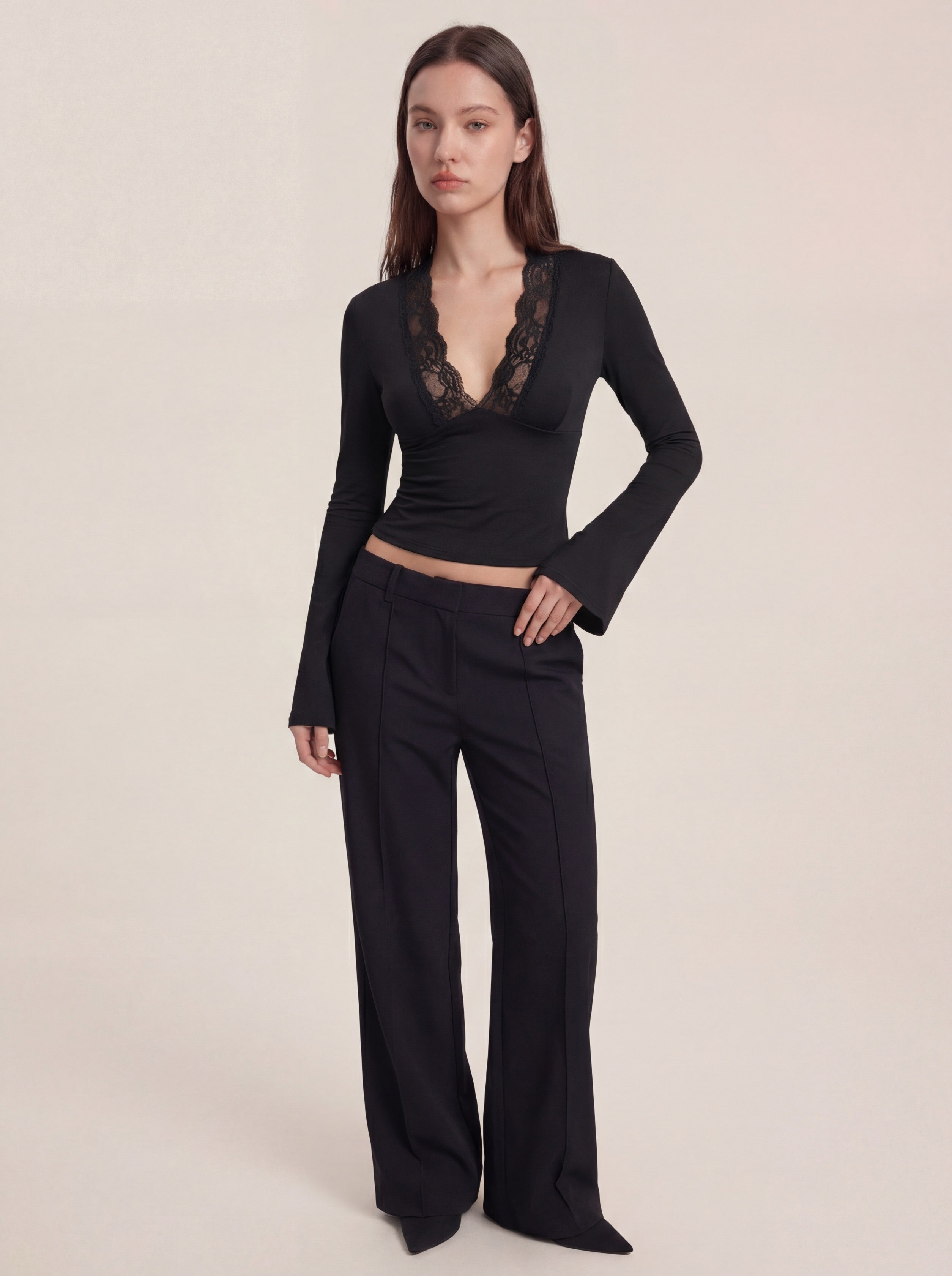 Maya Lace Top - Black