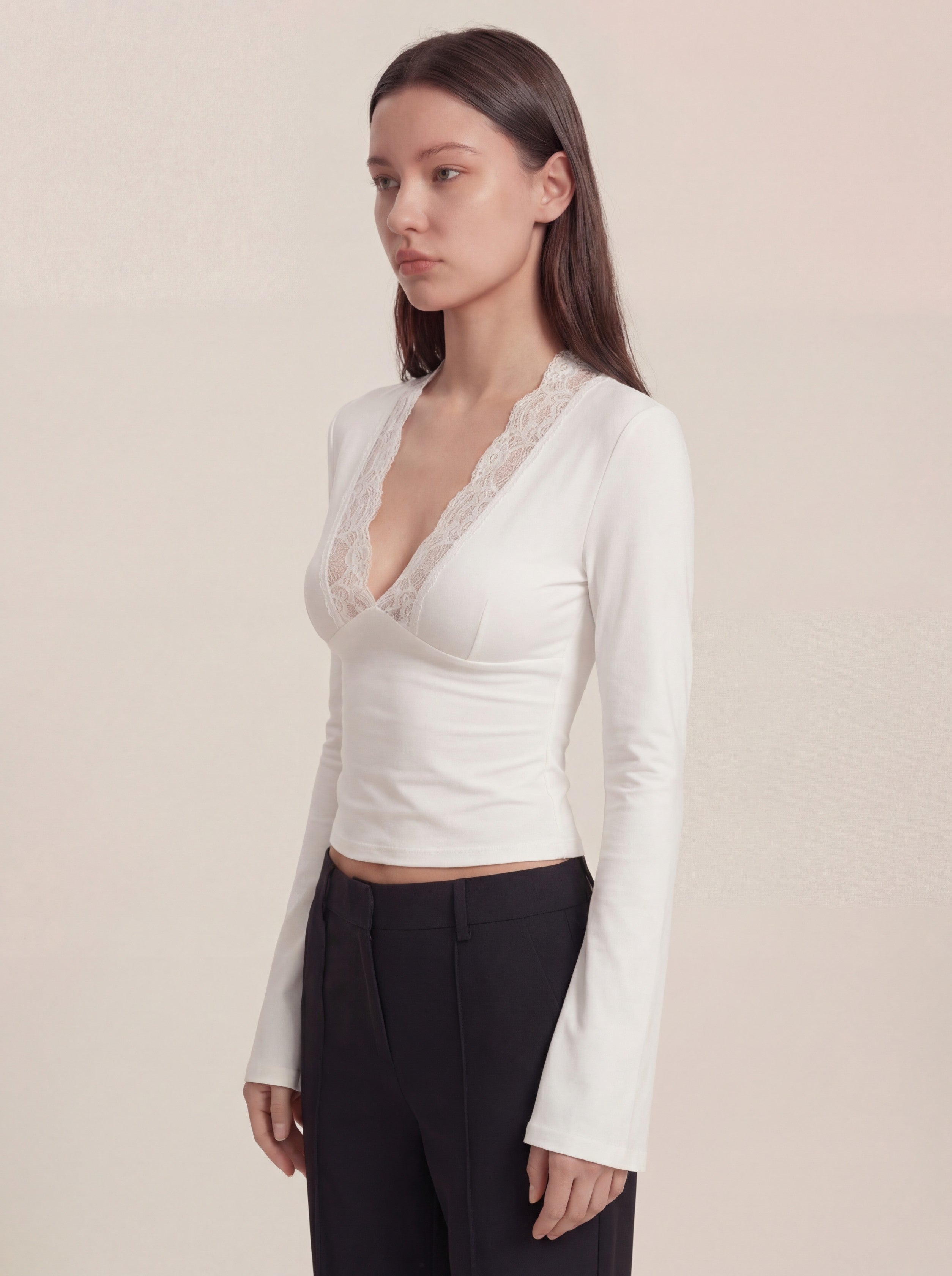 Maya Lace Top - White